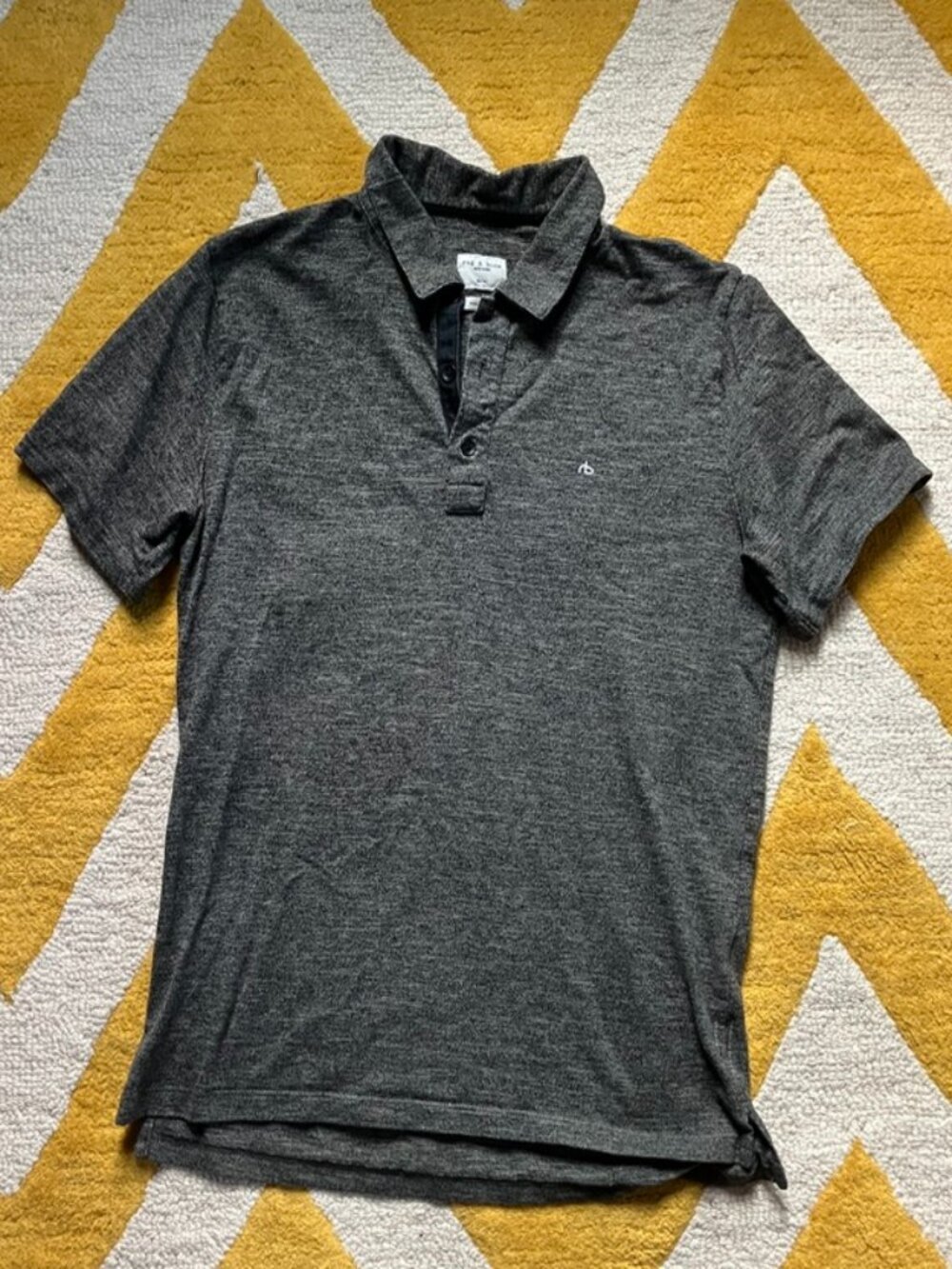 Rag & Bone dark grey polo, size M